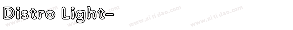 Distro Light字体转换